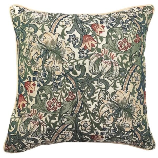 Kussenhoes â€“ Gouden Lelie â€“ Bloemen â€“ 45 cm