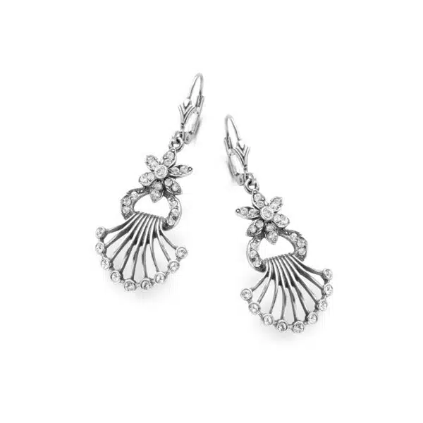 Oorbel GL 79602 schelp orn. blm.