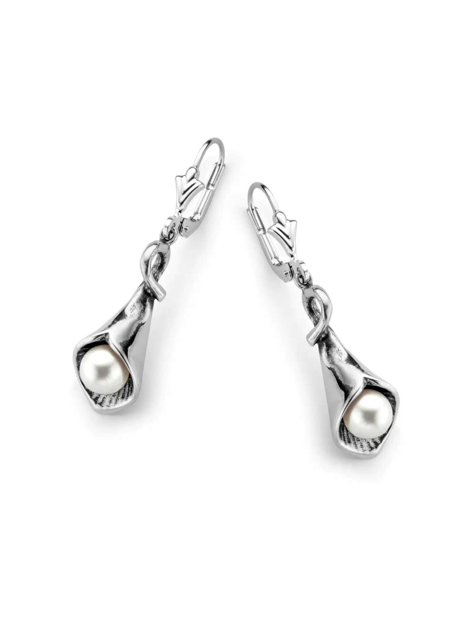Oorbellen Callas kort Sterling zilver