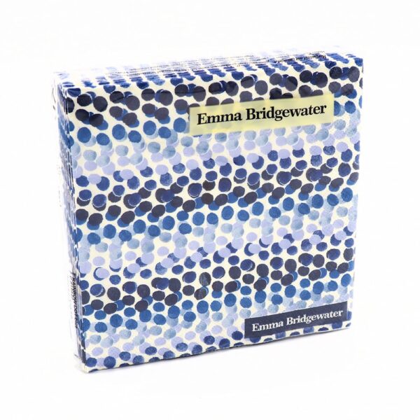 Servetten Cocktail Rainbow dot blue