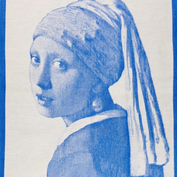 Theedoek Meisje met de parel blauw - prilab