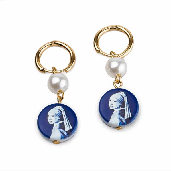 Oorbellen Meisje met de parel Keramiek