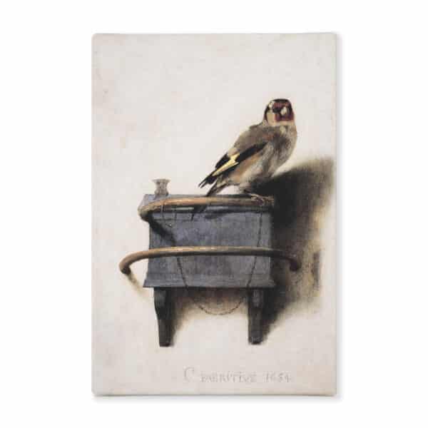 Reproductie Het Puttertje op Canvas