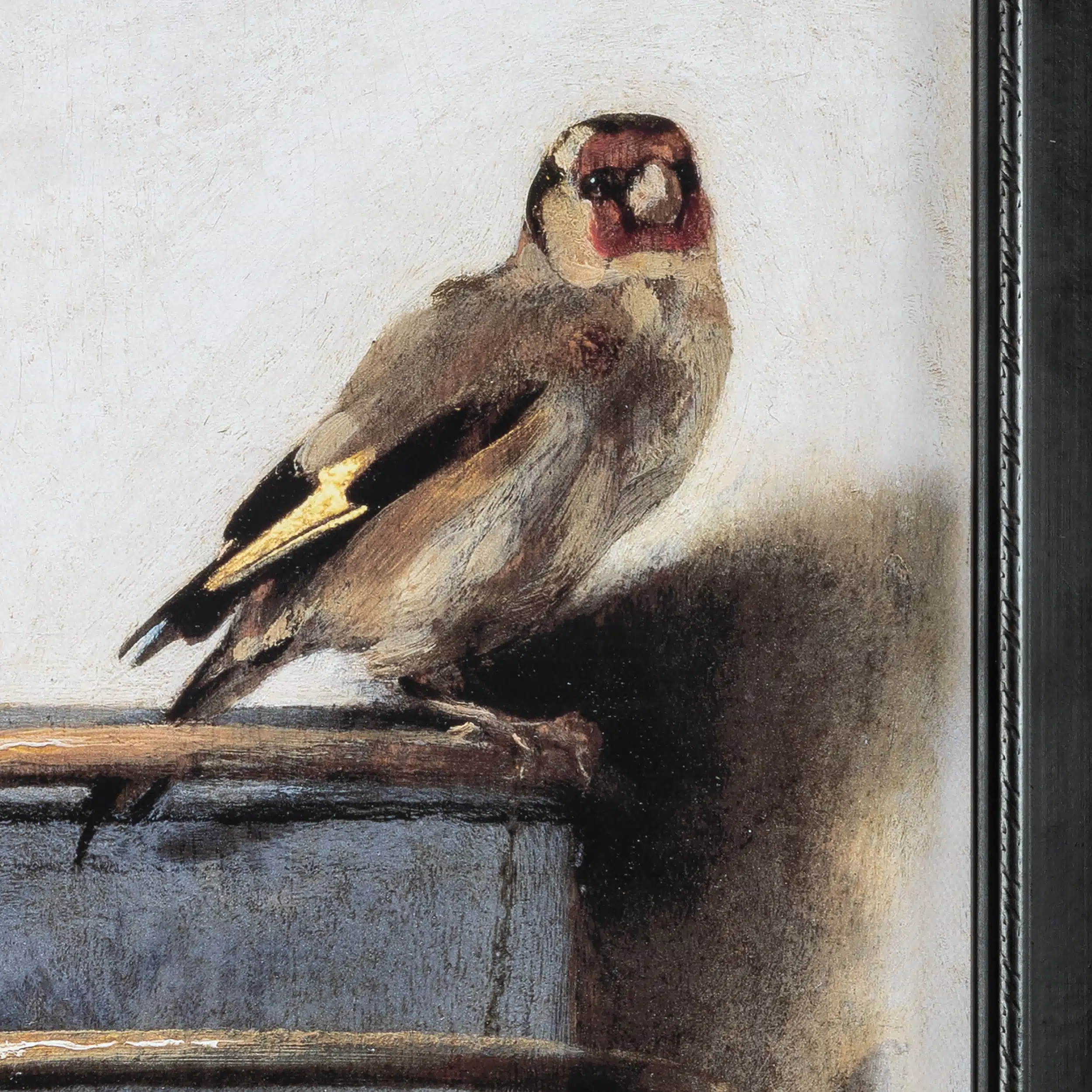 Reproductie Het Puttertje op Canvas met lijst