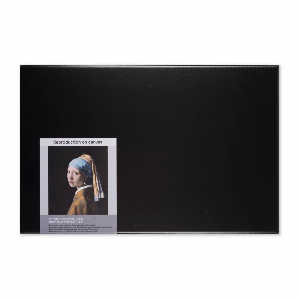 Reproductie Meisje met de Parel op Canvas