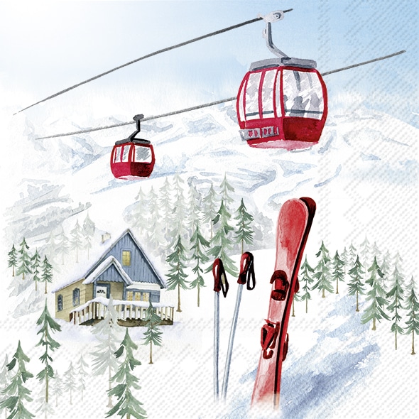 Servetten C Snowy Holidays