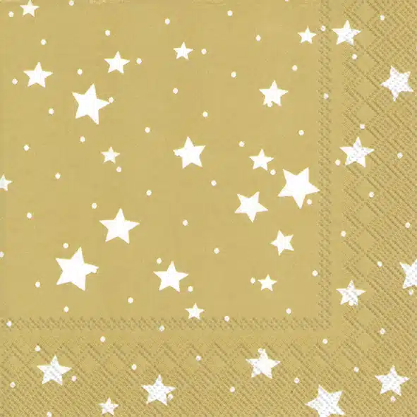 Servetten C Stella di Natale gold