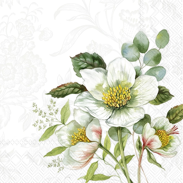 Servetten L Noelia white