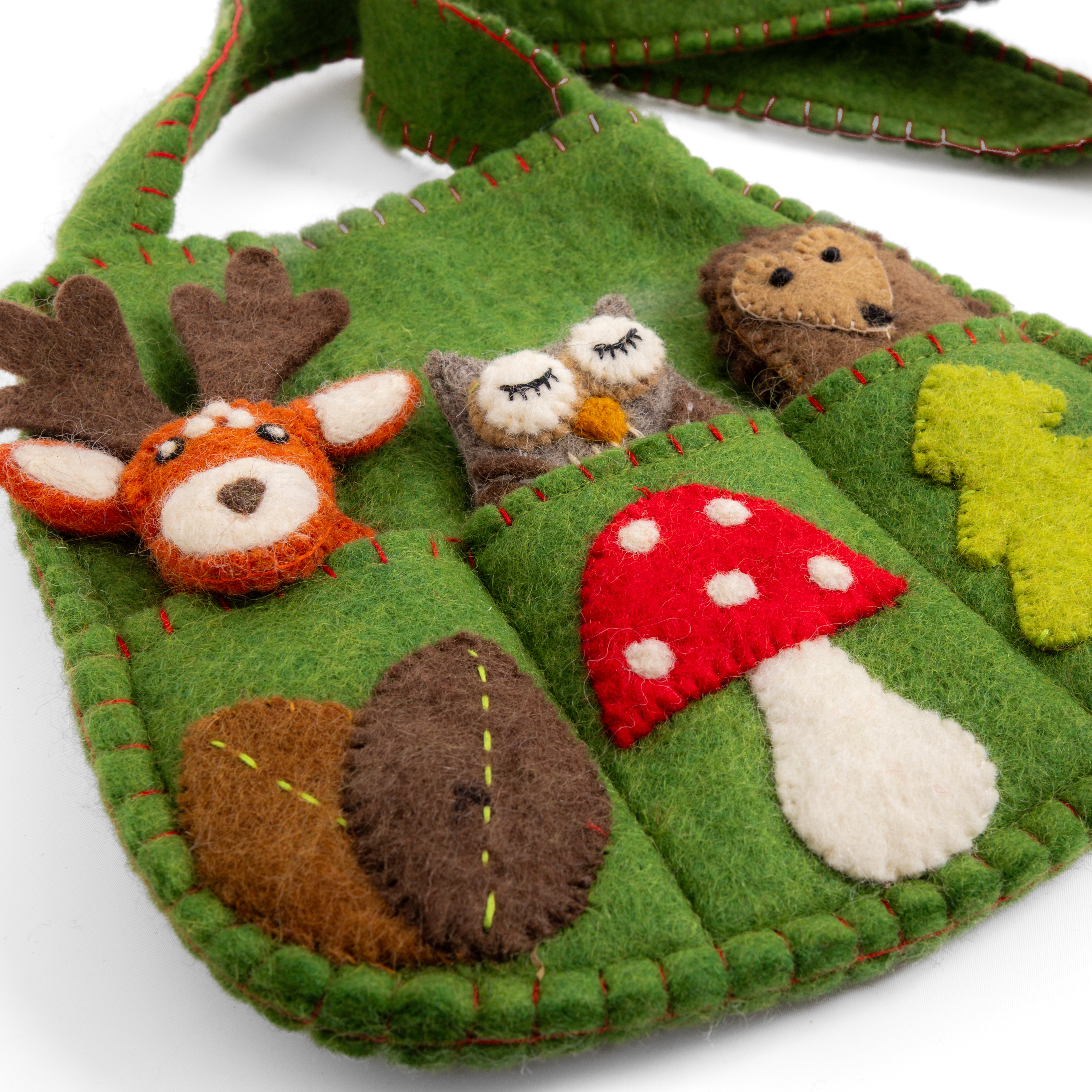 Tasje vingerpopjes "Insecten en Bloemen"