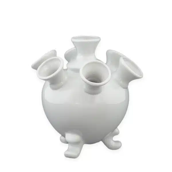 Tulpenvaas wit bol klein