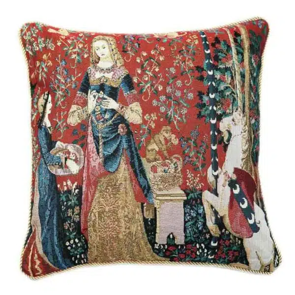 Kussenhoes Dame en de Eenhoorn Sense of Smell