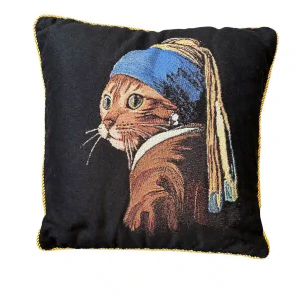 Kussenhoes Kat met de parel