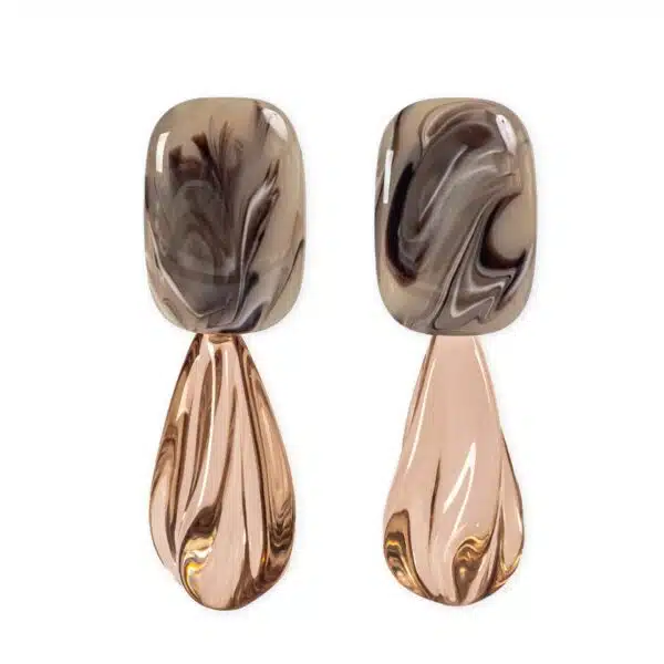 Oorbellen Champagne Druppel