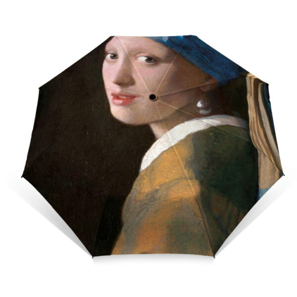 Paraplu Meisje met de Parel - vouw
