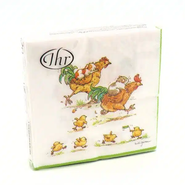 Servetten Cocktail Run rooster run