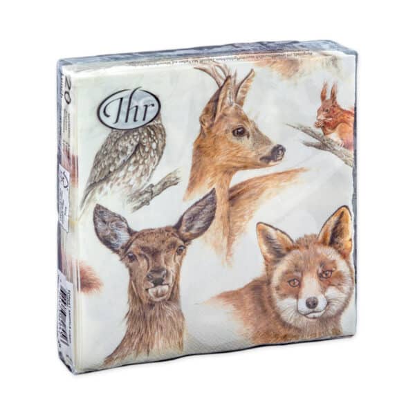 Servetten L Forest Animals
