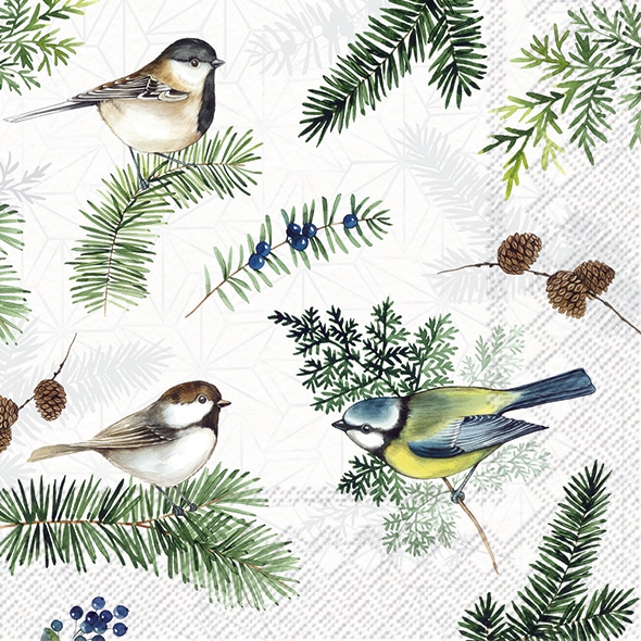 Servetten L Maisie's Friends white