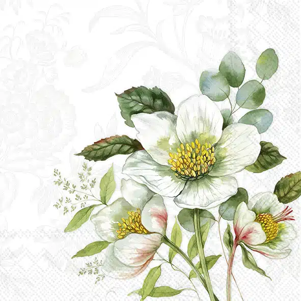 Servetten L Noelia white