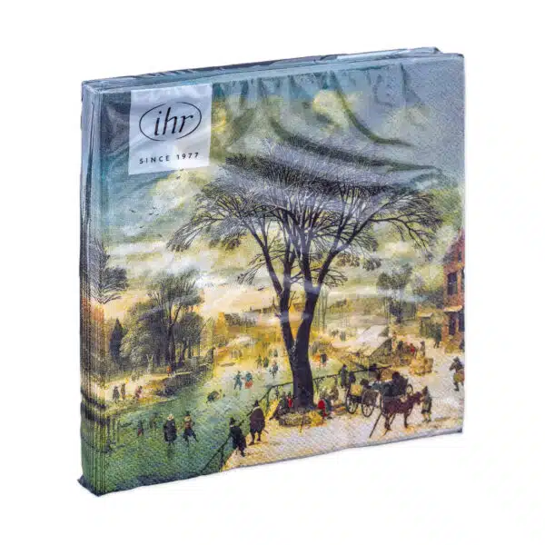 Servetten L Winter Skaters