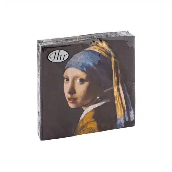 Servetten Zwart Meisje met de Parel