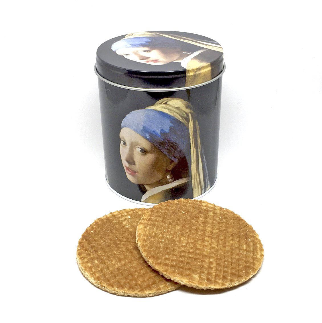 Stroopwafel Blik Meisje met de Parel