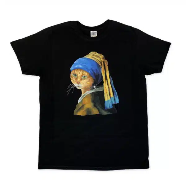 T-shirt kat Vermeer Small Unisex