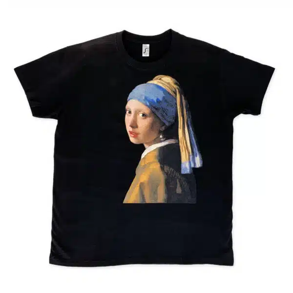 T-shirt Meisje met de parel - S Unisex