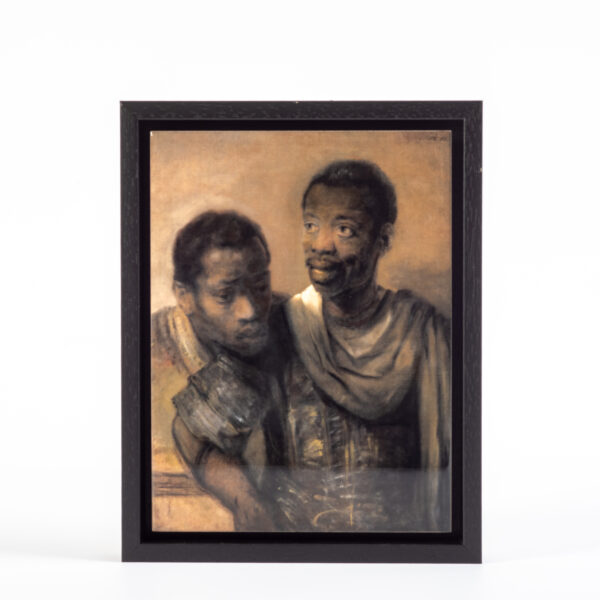 Tegel Twee Afrikaanse Mannen 20 x 15 in lijst