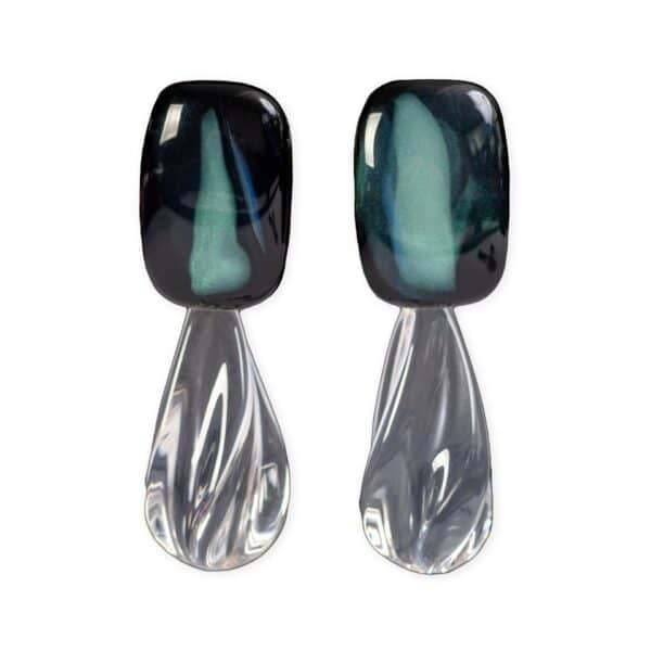 Oorbellen Crystal Druppel - Ocean