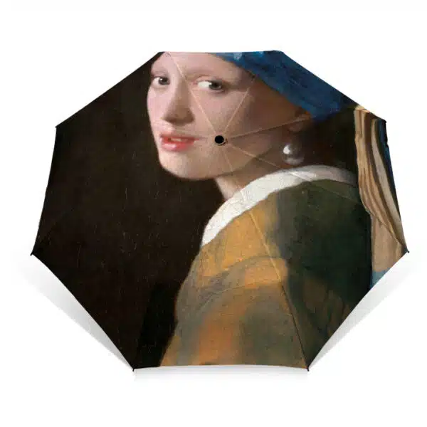 Paraplu Meisje met de Parel - vouw