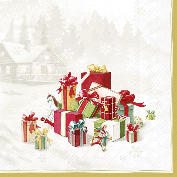 HAPPY PRESENTS gold
