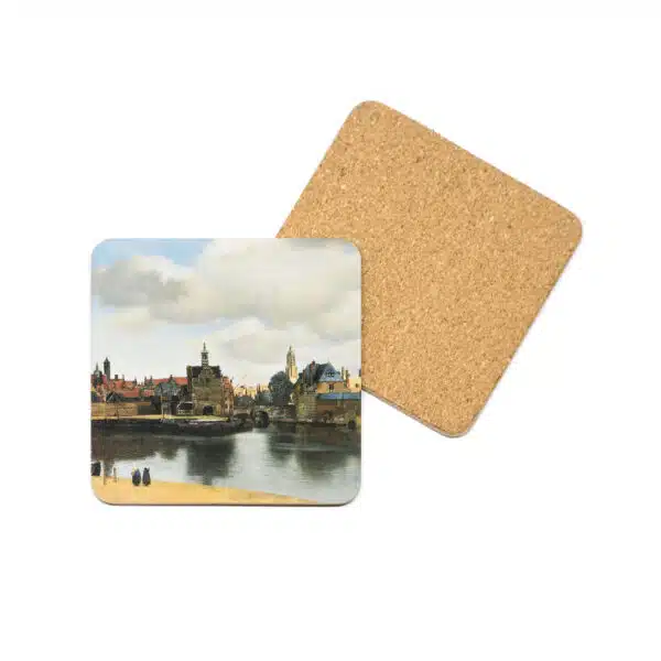 Onderzetter Gezicht op Delft