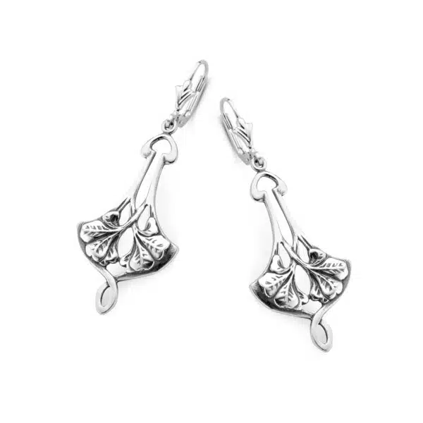 Oorbel GL 70115 Ginko blad dubbel