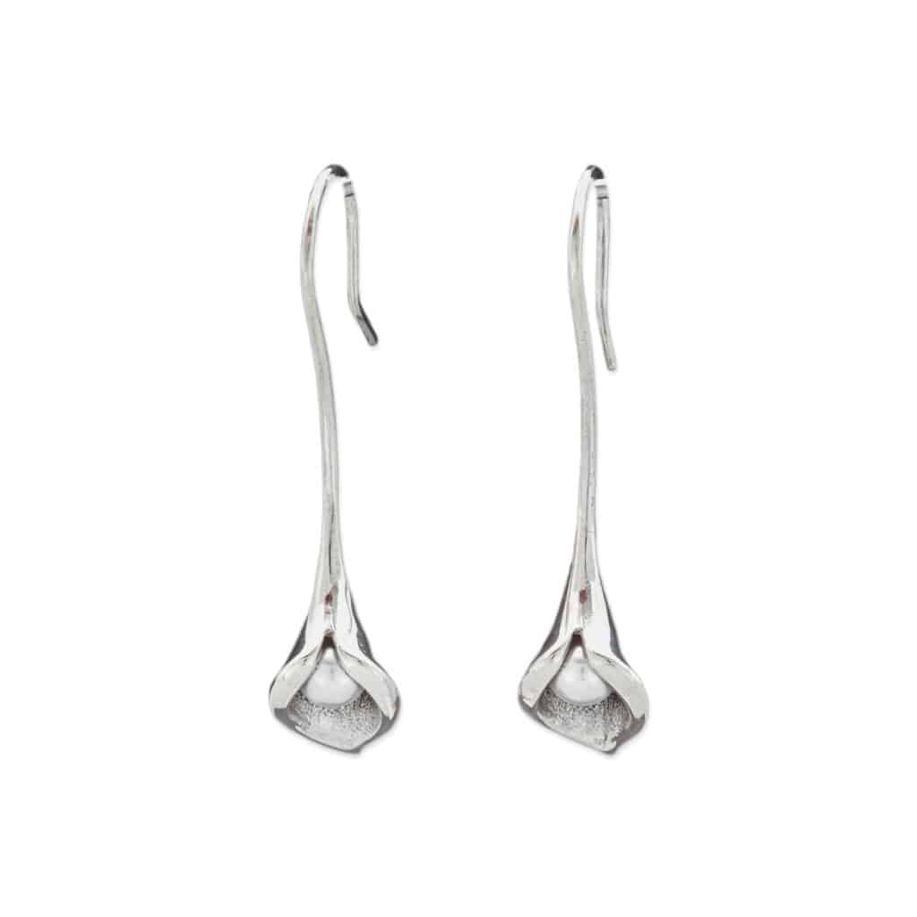 Oorbellen Callas lang Sterling zilver