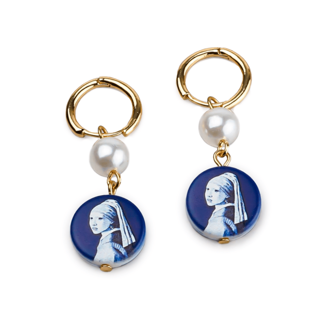Oorbellen Meisje met de parel Keramiek