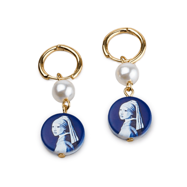 Oorbellen Meisje met de parel Keramiek