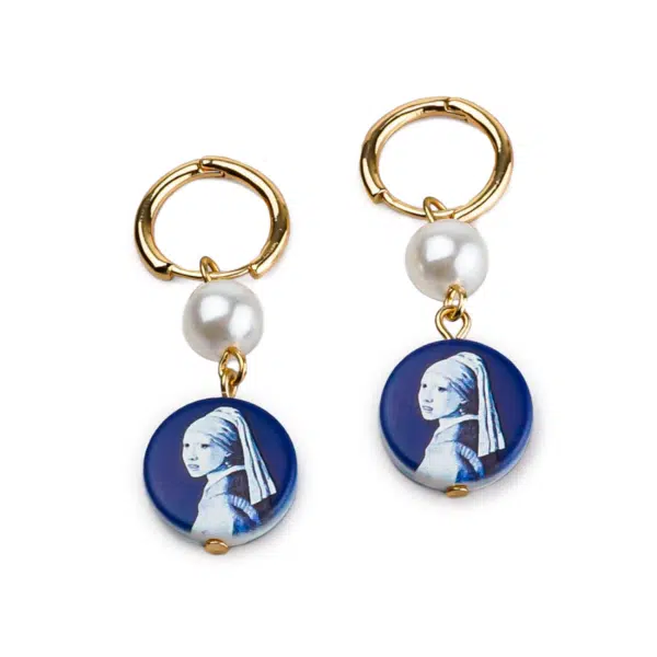 Oorbellen Meisje met de parel Keramiek
