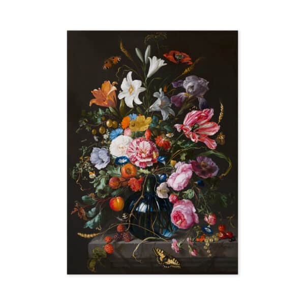 Poster groot Vaas met Bloemen, de Heem