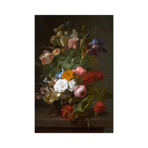 Poster groot Vaas met Bloemen, Ruysch