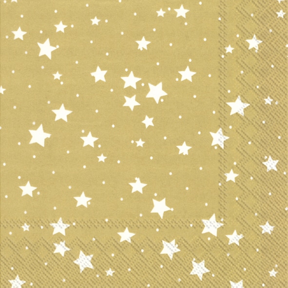 Servetten L Stella di Natale gold