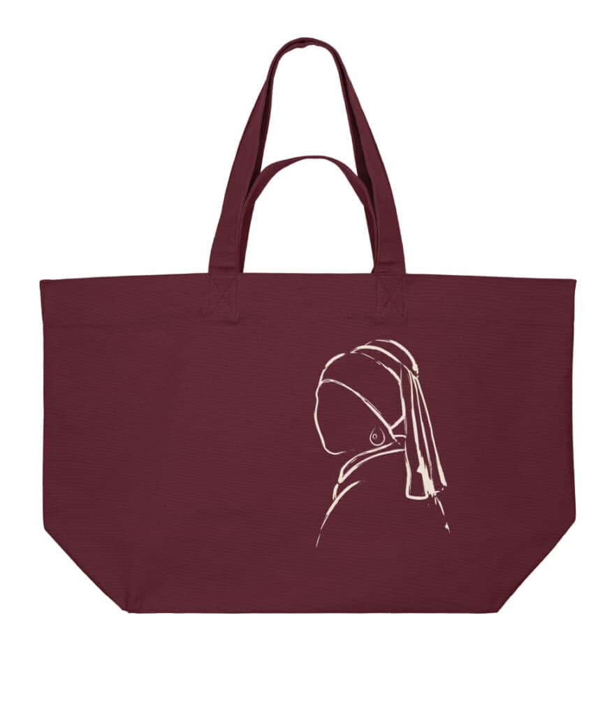 Tas canvas Meisje met de parel
