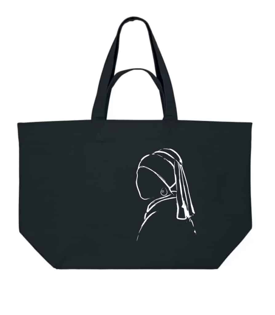 Tas canvas Meisje met de parel