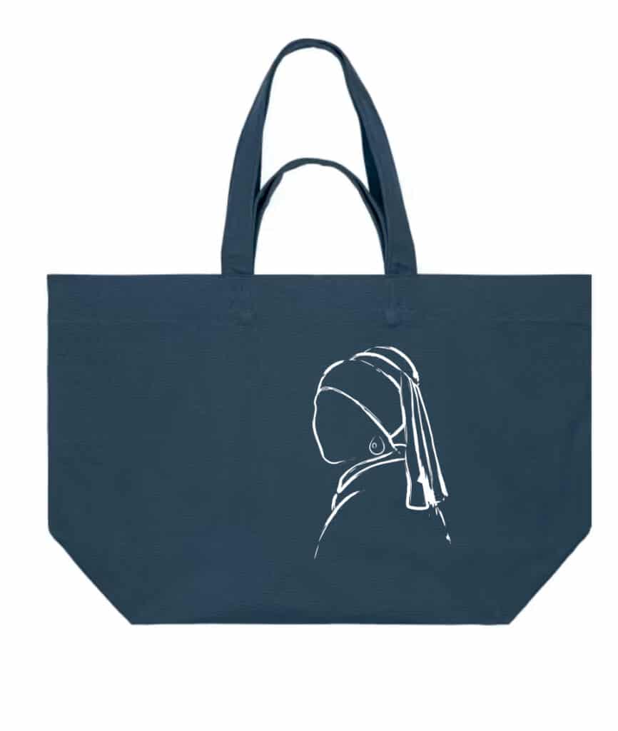 Tas canvas Meisje met de parel