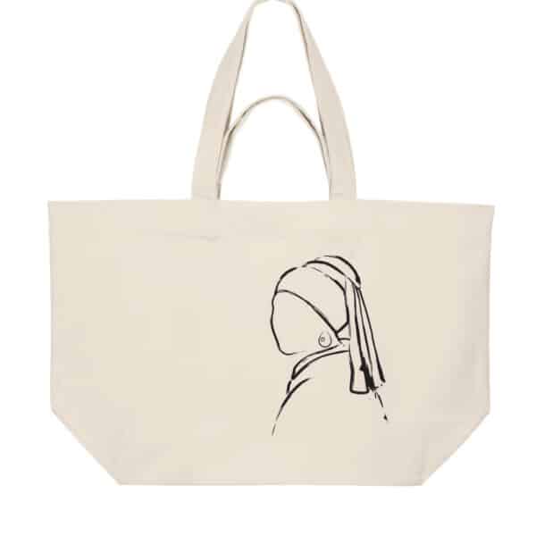 Tas canvas Meisje met de parel