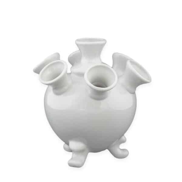 Tulpenvaas wit bol klein