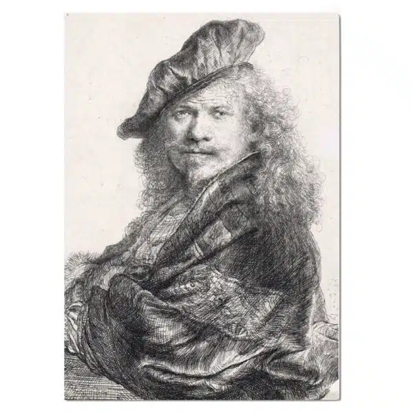 A4 map Zelfportret Rembrandt van Rijn